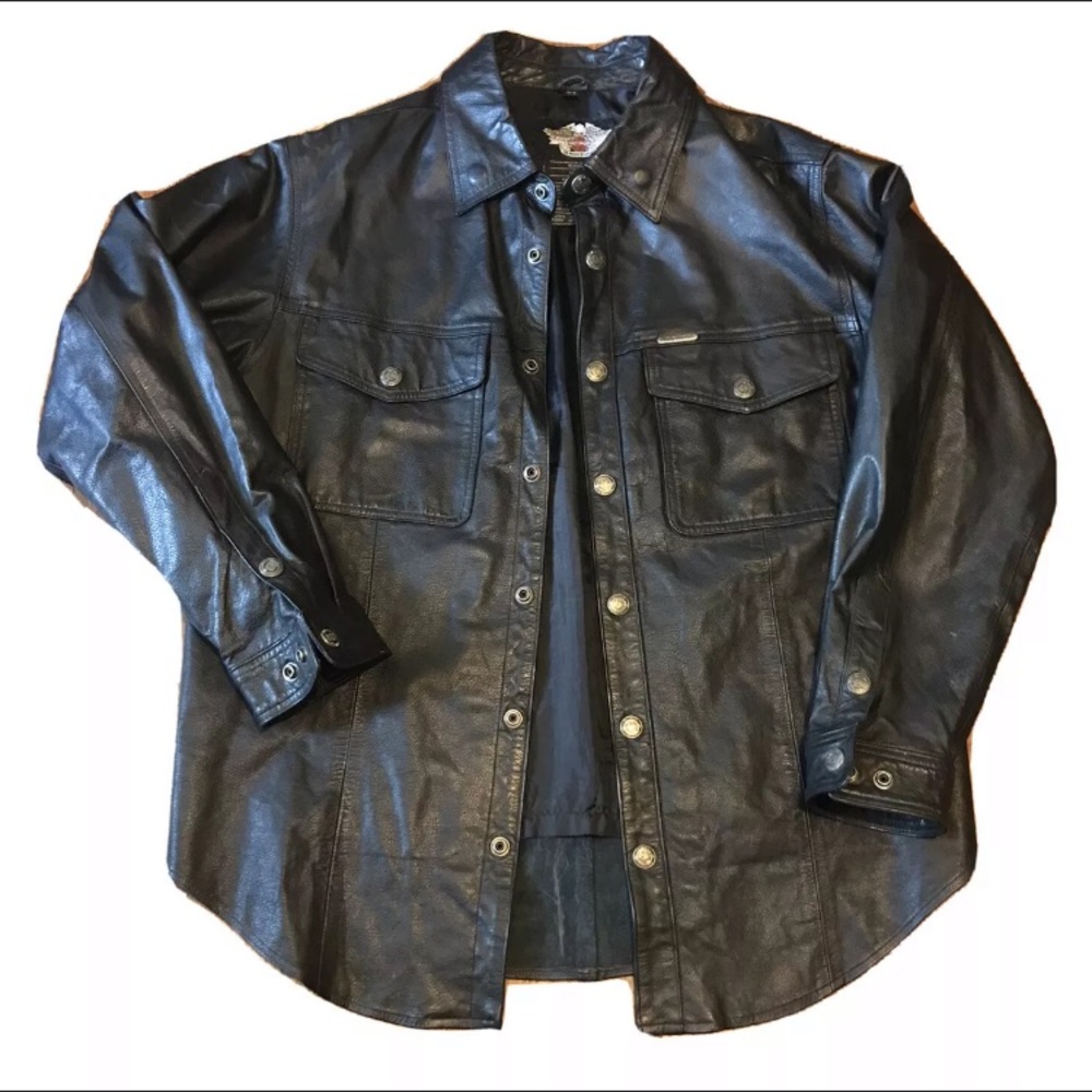 Harley-Davidson Genuine Leather Jacket Black MED